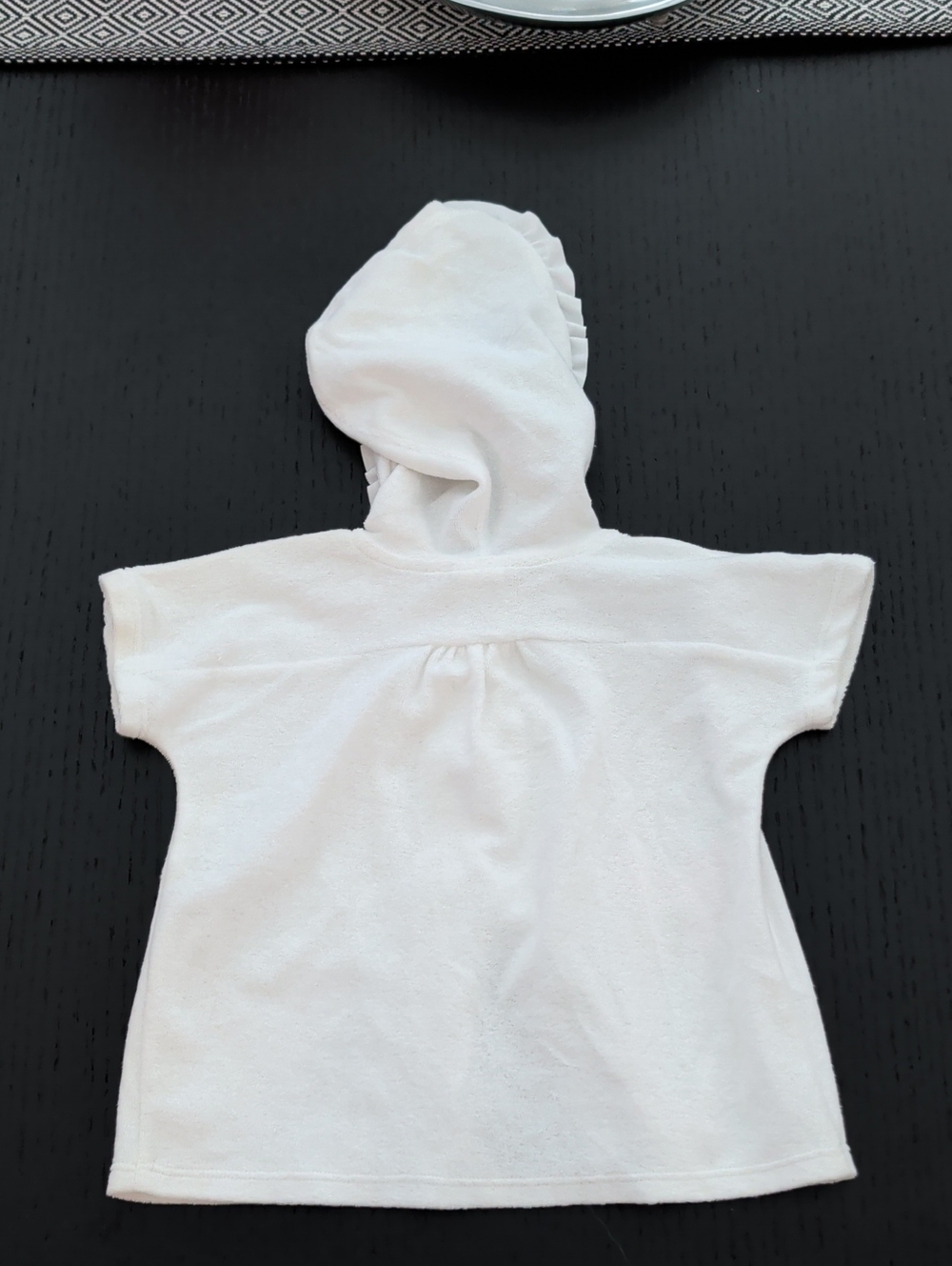 NWT Florence Eiseman White Terry Hooded Swim Robe Cover Up Tulip Applique 24 MO - Picture 10 of 10
